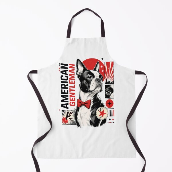 Item preview, American Gentleman Boston Terrier Urban Comic Dog designed and sold by AntiqueImages.