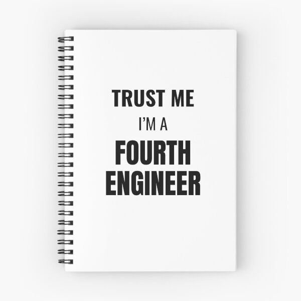 Item preview, Trust Me I'm a Fourth Engineer (Black) designed and sold by ShipCrewNation.