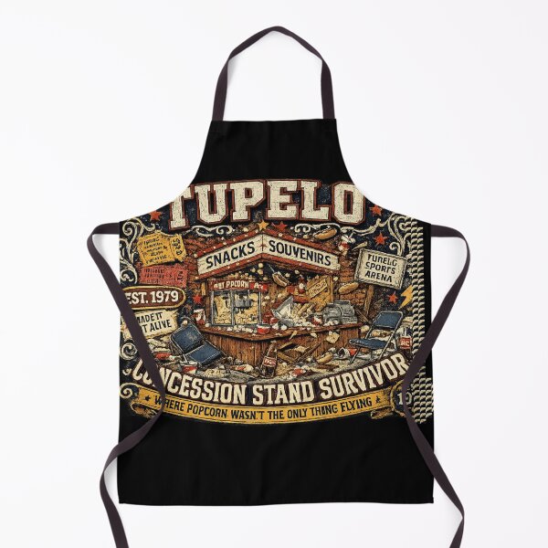 Item preview, Tupelo Concession Stand Survivor Vintage Wrestling T-Shirt | Lawler vs Dundee Arena Riot | Memphis Wrestling Retro Graphic Tee designed and sold by The Irish Whip.
