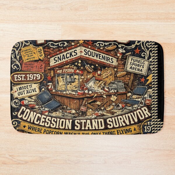 Item preview, Tupelo Concession Stand Survivor Vintage Wrestling T-Shirt | Lawler vs Dundee Arena Riot | Memphis Wrestling Retro Graphic Tee designed and sold by The Irish Whip.