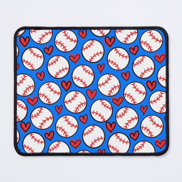 Item preview, Baseball Hearts Seamless Pattern designed and sold by CI Creative Design LLC.