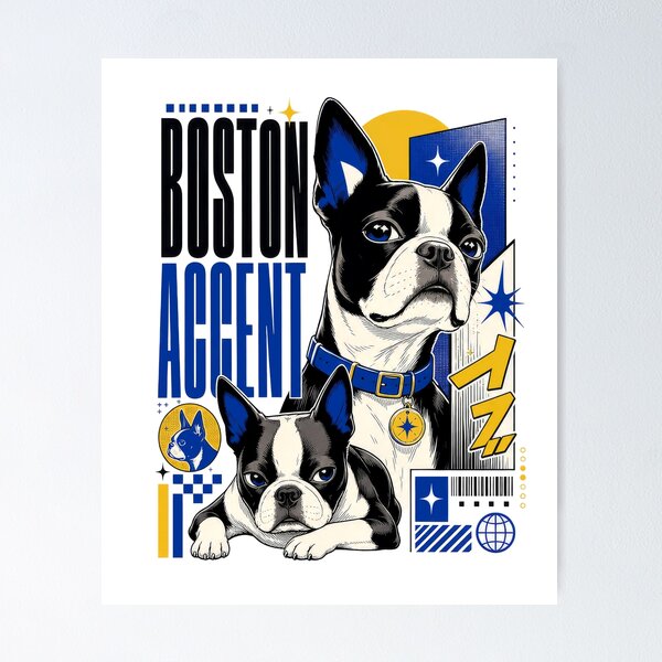 Item preview, Boston Terrier Urban Streetwear Dog Graphic designed and sold by AntiqueImages.