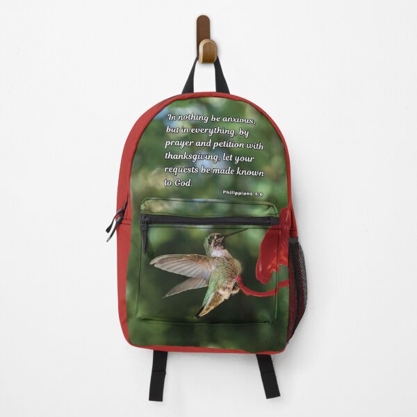Item preview, Philippians 4:6 In Nothing Be Anxious - Hummingbird Photograph designed and sold by InsprtnlArtbyDP.