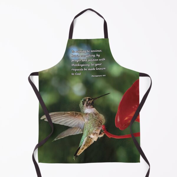 Item preview, Philippians 4:6 In Nothing Be Anxious - Hummingbird Photograph designed and sold by InsprtnlArtbyDP.