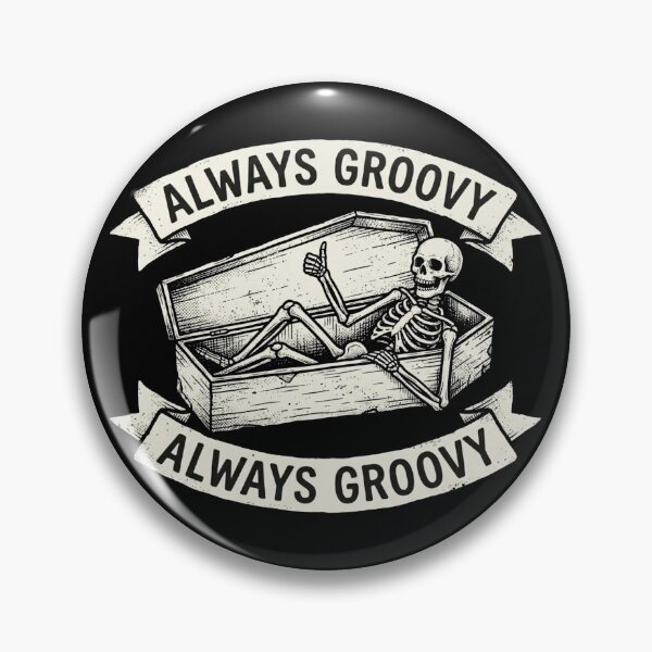 Item preview, Always Groovy Skeleton Coffin Halloween Shirt designed and sold by TeNovaStudio.