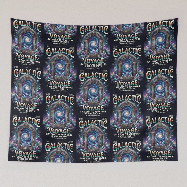 Item preview, Galactic Voyage – Cosmic Portal Fantasy Art designed and sold by Dogandesighn.