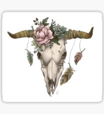 Feathers and Flowers Sticker