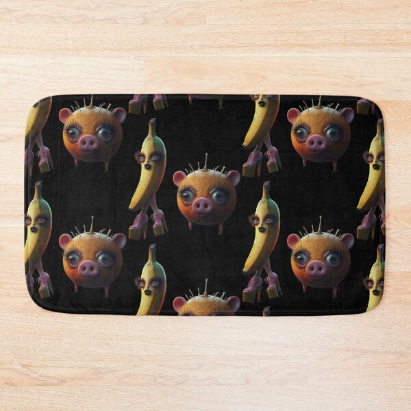Item preview, Uncanny High Heel Banana and Orange Pig Surreal Art designed and sold by LujziWorld.