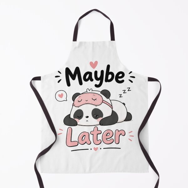 Item preview, Maybe Later Cute Panda | Lazy Kawaii Quote | Funny Introvert Aesthetic Sticker designed and sold by Sanika arts .