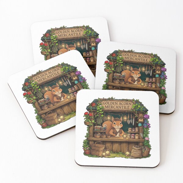 Item preview, Golden Acorn Mercantile | Cottagecore Squirrel General Store | Woodland Trading Post | Enchanted Forest Market | Cozy Storybook Shop | Whimsical Nature Gift designed and sold by MrDev.