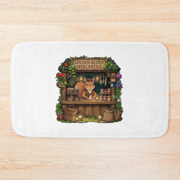 Item preview, Golden Acorn Mercantile | Cottagecore Squirrel General Store | Woodland Trading Post | Enchanted Forest Market | Cozy Storybook Shop | Whimsical Nature Gift designed and sold by MrDev.
