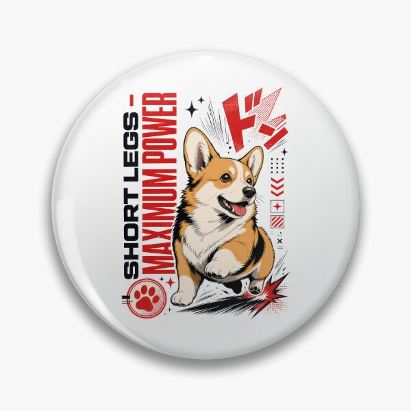 Item preview, Corgi Short Legs Maximum Power Comic Style designed and sold by AntiqueImages.