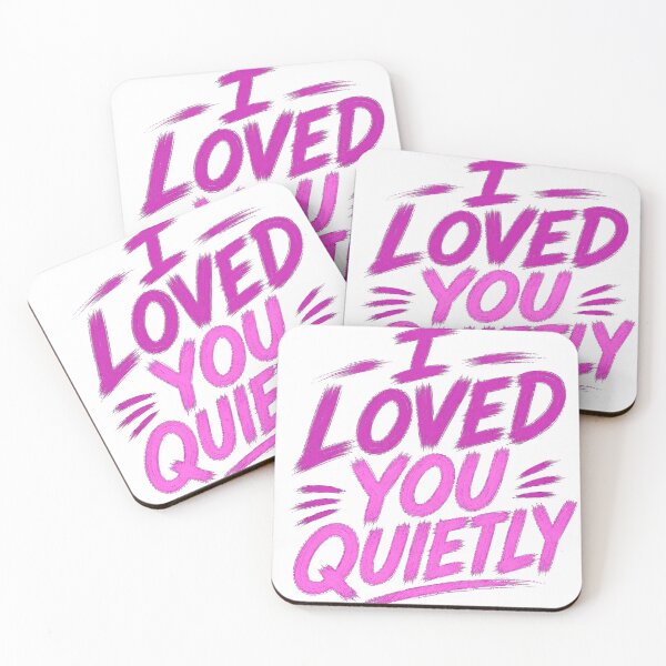 Item preview, I Loved You Quietly – Emotional Typography Quote T-Shirt |  Heartbreak Design designed and sold by Saraisha Studio.