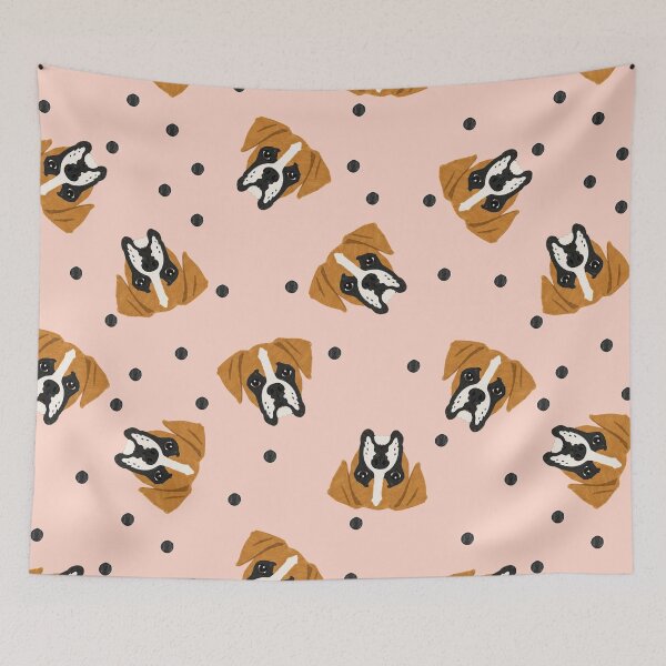 Item preview, Blush Flashy Fawn Marker Boxer Tossed Dot designed and sold by Pelch Art.