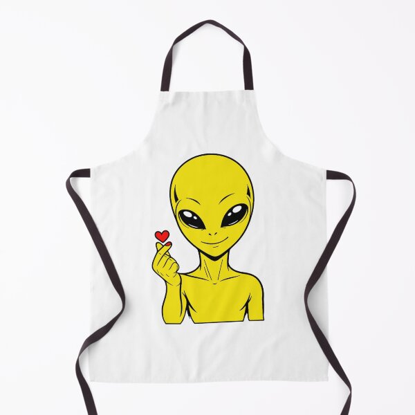 Item preview, ZORGO Alien Finger Heart – Cute Space Alien Love Gesture Sticker designed and sold by The-Visitors.