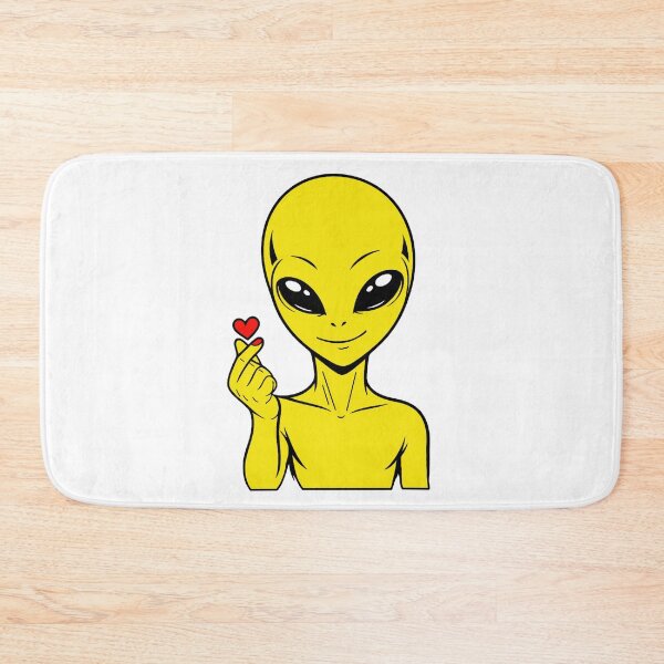 Item preview, ZORGO Alien Finger Heart – Cute Space Alien Love Gesture Sticker designed and sold by The-Visitors.