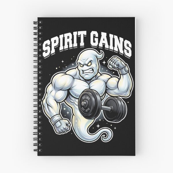 Item preview, Spirit Gains Funny Muscular Ghost Gym Shirt designed and sold by TeNovaStudio.