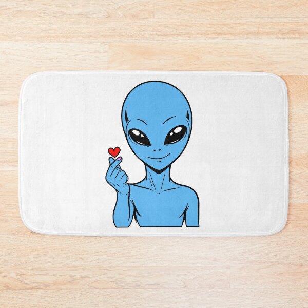Item preview, ZORGO Alien Finger Heart – Cute Space Alien Love Gesture Sticker designed and sold by The-Visitors.