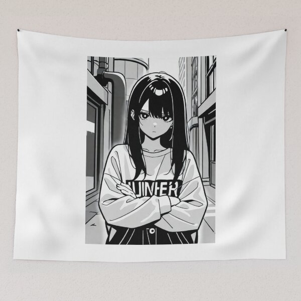 Item preview, Art - Contemporary Manga Character, Defensive Attitude designed and sold by AnimeShin.