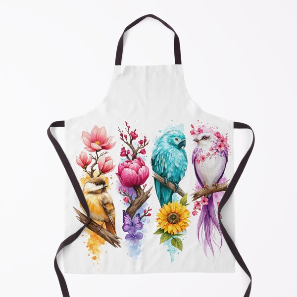 Item preview, Watercolor Bird Collection with Flowers | Colorful Botanical Nature Aesthetic Shirt designed and sold by Anastasiia Yurevych.