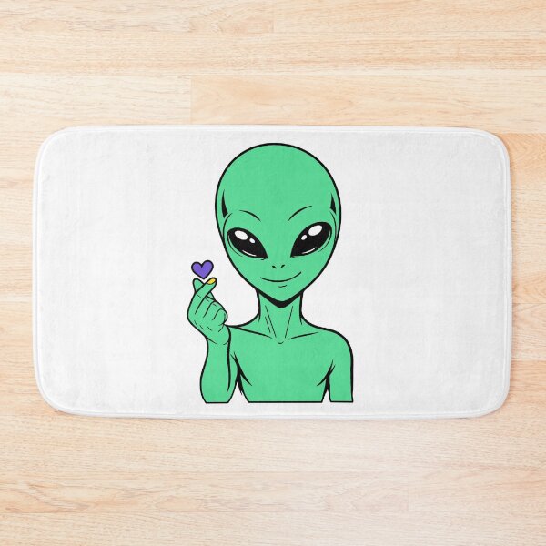 Item preview, ZORGO Alien Finger Heart – Cute Space Alien Love Gesture Sticker designed and sold by The-Visitors.