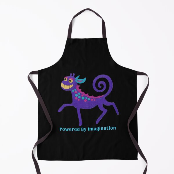 Item preview, Powered By Imagination - Whimsical Purple Creature Art designed and sold by PatykArt.