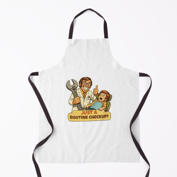 Item preview, Just A Routine Checkup Retro Dental Humor designed and sold by RareVisuals.