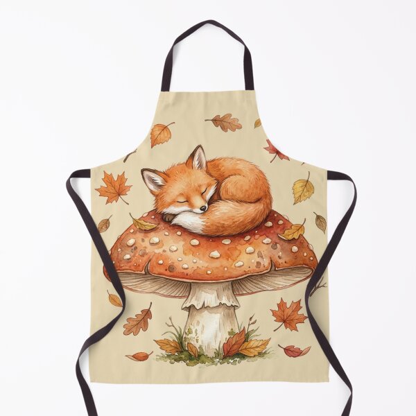 Item preview, Cute Fox Mushroom Cottagecore Autumn Watercolor Cozy designed and sold by Arobinoz.