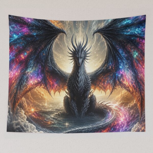 Item preview, Cosmic Galaxy Dragon | Celestial Fantasy Wall Art | Nebula Dragon Printable | Space Dragon Digital Download designed and sold by DrakariArt.