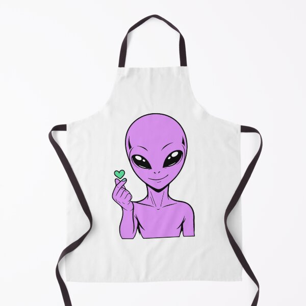 Item preview, ZORGO Alien Finger Heart – Cute Space Alien Love Gesture Sticker designed and sold by The-Visitors.