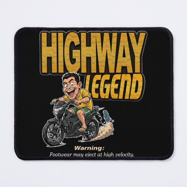 Item preview, Highway Legend — Funny Motorcycle Cartoon Design designed and sold by BemzCorner.