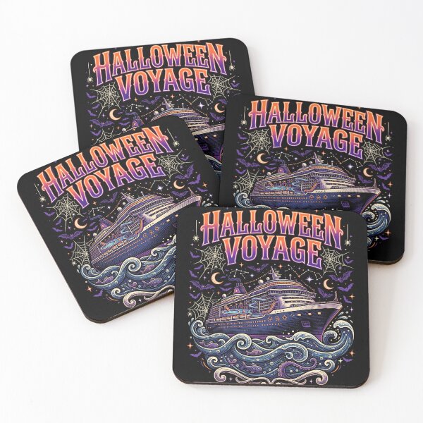 Item preview, Vintage Halloween Voyage Family Cruise Shirt designed and sold by TeNovaStudio ⭐⭐⭐⭐⭐.