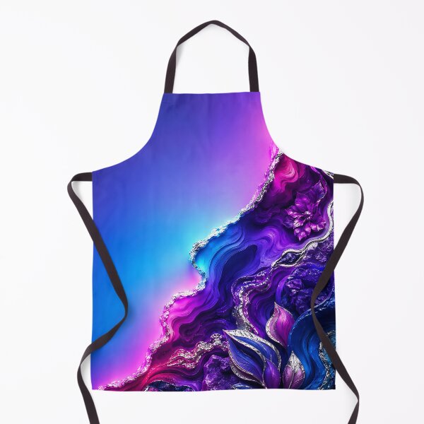 Item preview, 3D Geode Agate Liquid Sculpture in Purple and Blue designed and sold by Aureva Arts Shop.