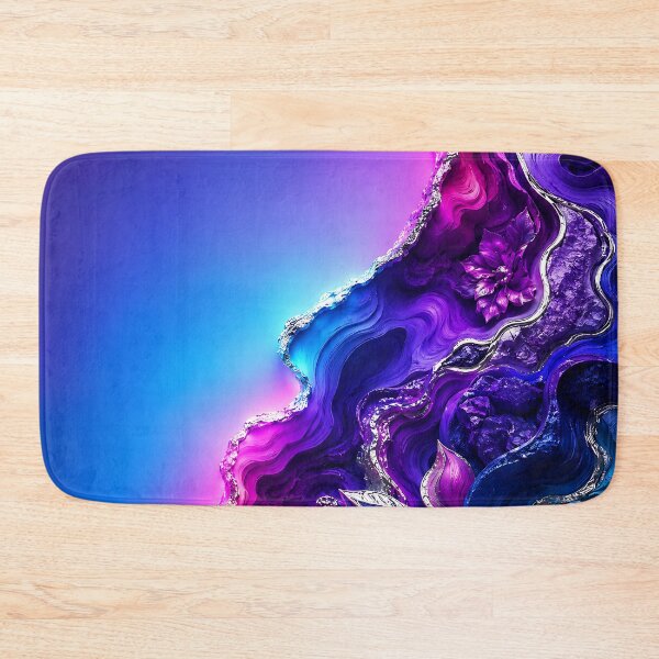 Item preview, 3D Geode Agate Liquid Sculpture in Purple and Blue designed and sold by Aureva Arts Shop.