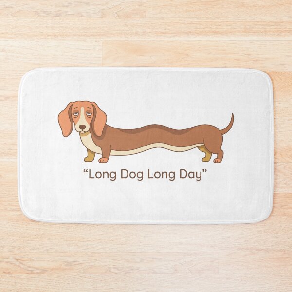 Item preview, Long Dog Long Day | Funny Stretched Dachshund Cozy Dog Humor Design designed and sold by jgoteiner.