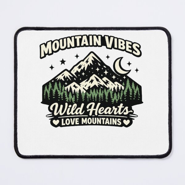 Item preview, Wild Hearts Love Mountains Mountain Vibes designed and sold by DPBTees70.