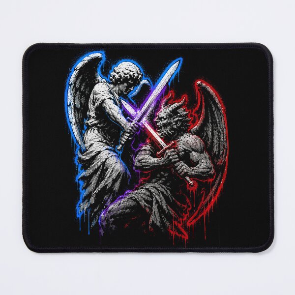 Item preview, Angel vs devil - Street art.  designed and sold by AbbyThorns.