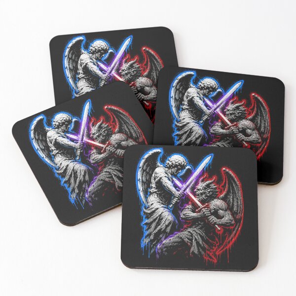 Item preview, Angel vs devil - Street art.  designed and sold by AbbyThorns.