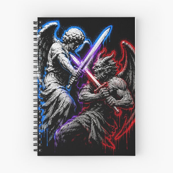 Item preview, Angel vs devil - Street art.  designed and sold by AbbyThorns.