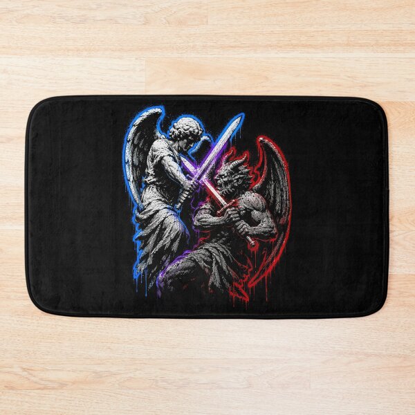 Item preview, Angel vs devil - Street art.  designed and sold by AbbyThorns.