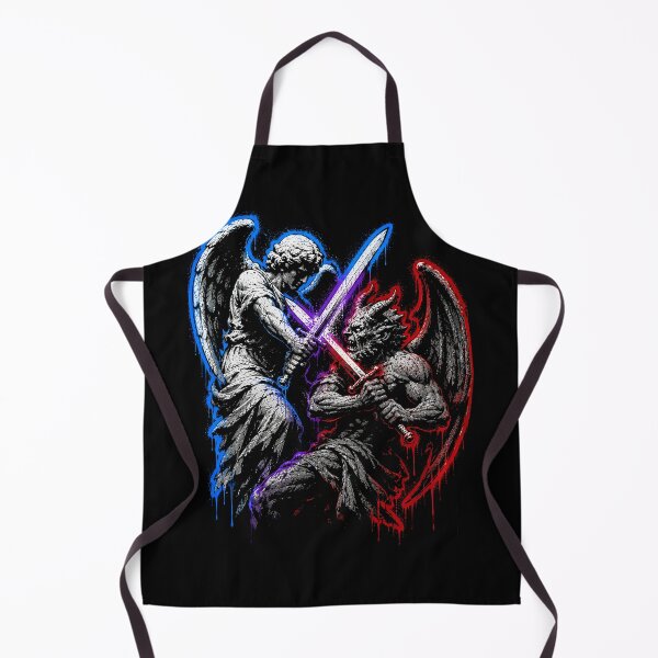 Item preview, Angel vs devil - Street art. designed and sold by AbbyThorns.