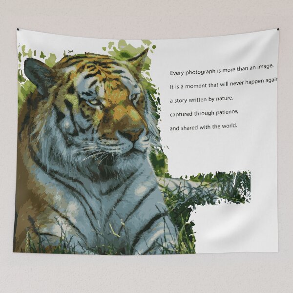 Item preview, Majestic Tiger Wild Digital Art designed and sold by Mundopirri.