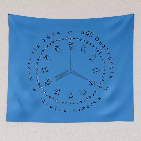 Item preview, Iñupiaq numerals - radial + text (also available in white) designed and sold by MarkArtDesignUK.