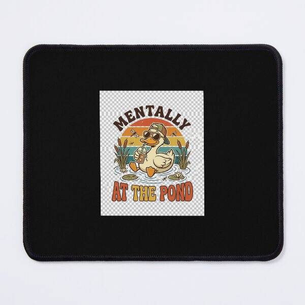 Item preview, Mentally at the Pond Funny Duck Retro Vintage designed and sold by Ishmay.