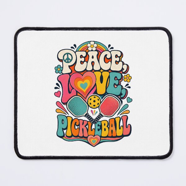 Item preview, Peace Love Pickleball Groovy Retro Sport designed and sold by Mr Lee.