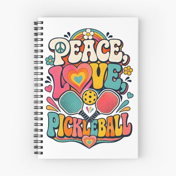 Item preview, Peace Love Pickleball Groovy Retro Sport designed and sold by Mr Lee.