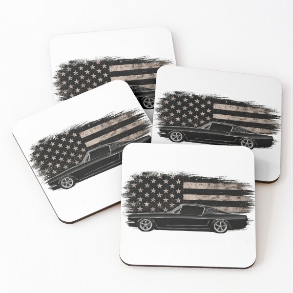 Item preview, Classic American Fastback Muscle Car | Distressed USA Flag | Patriotic Vintage Car T-Shirt designed and sold by Diesel outlaw .
