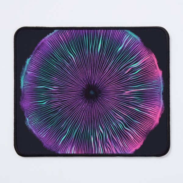 Item preview, Psychedelic Mushroom Spore Print Trippy Art Purple Teal designed and sold by Arobinoz.