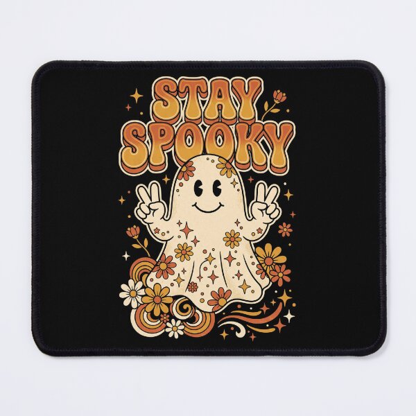 Item preview, Retro Stay Spooky Halloween Peace Sign Ghost Shirt designed and sold by TeNovaStudio.