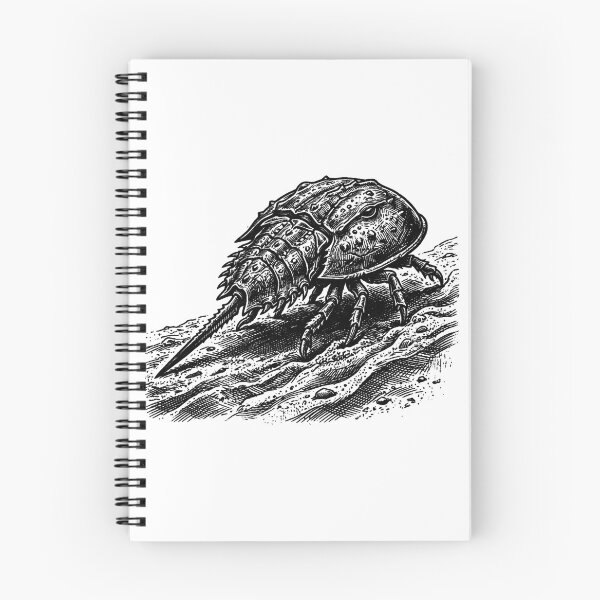 Item preview, Vintage Woodcut Horseshoe Crab Illustration designed and sold by DuckOddity.